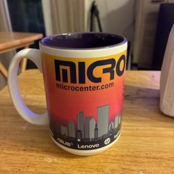 Micro Center Computer Department Store Coffee Cup Mug Purple - Miami Hand Wash