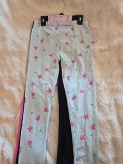 Pink bow girly 3 pc leggings set