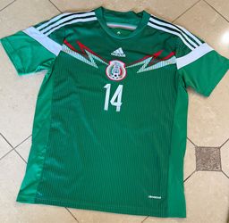 2014 Adidas Soccer Jersey Mexico #14 Javier "Chicharito" Hernández Large FIFA Cup