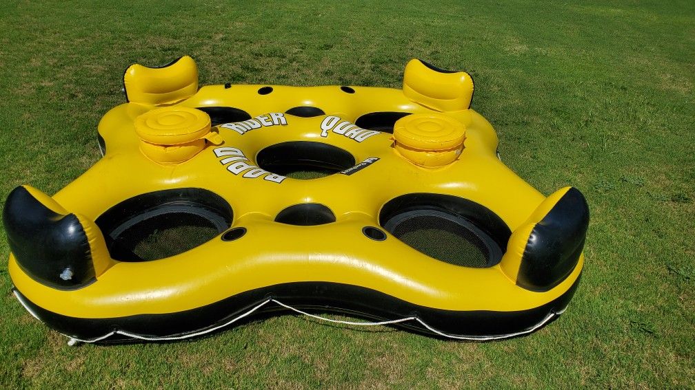 Bestway Rapid Rider Quad Floating River/Lake Party Tube