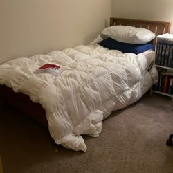 Twin Size Bedframe And Mattress