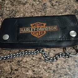 Harley Davidson Leather (Vintage) Chain Wallet
