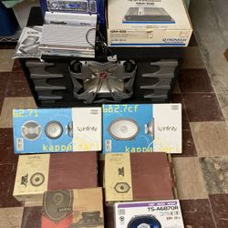Auto Stereo, Subwoofer, Amp And Speakers