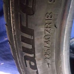 225/40/R28 Good Tread. Small Plug But Holds Air Perfect Only One Tire Available 