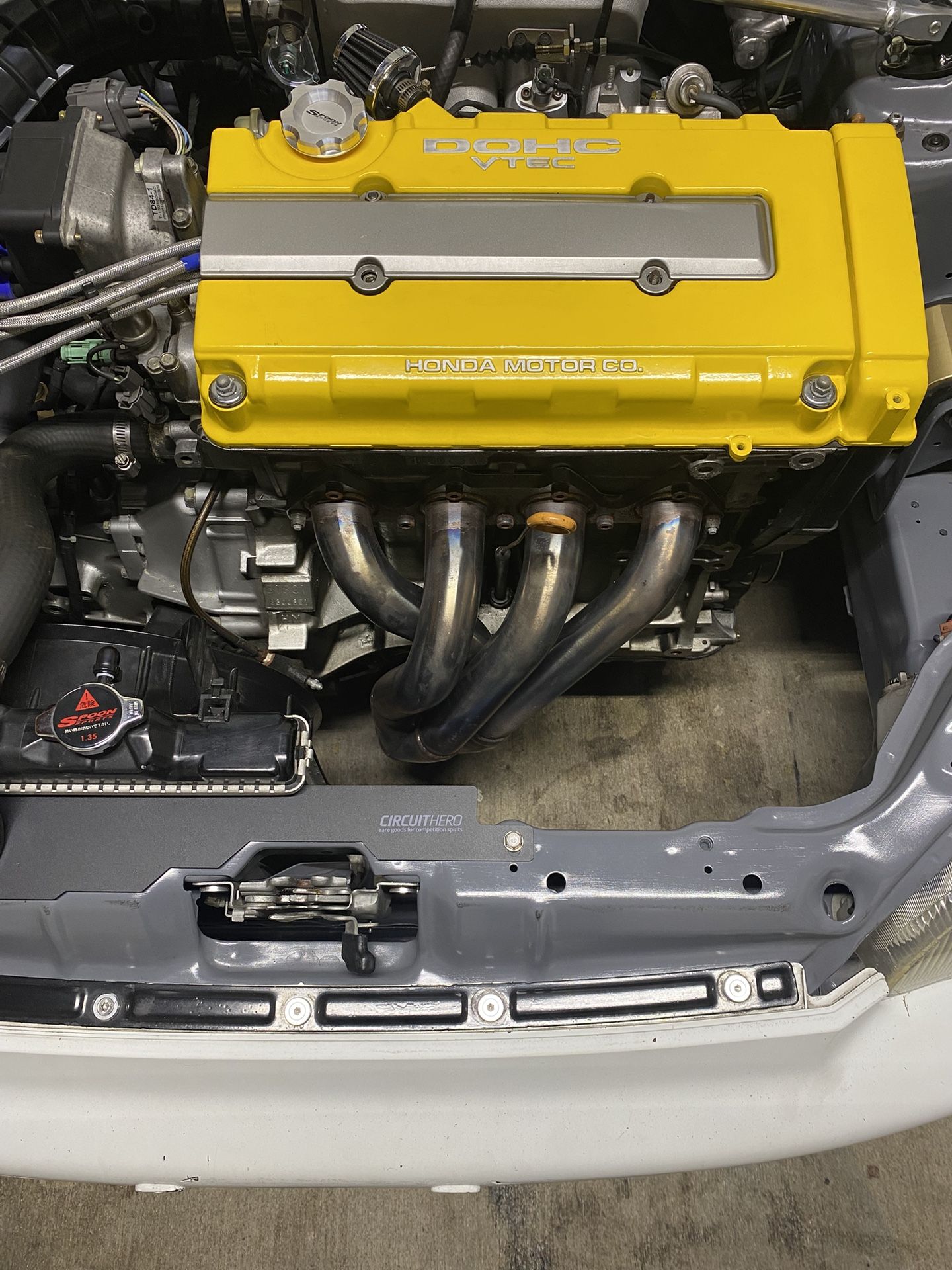 B Series PLM Toda Style Header, Hardrace Front Lower Control Arms