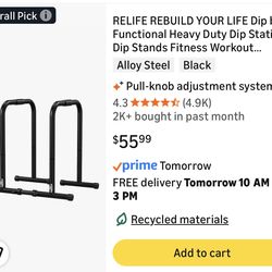 Dips bar dip exercise station (new) never use