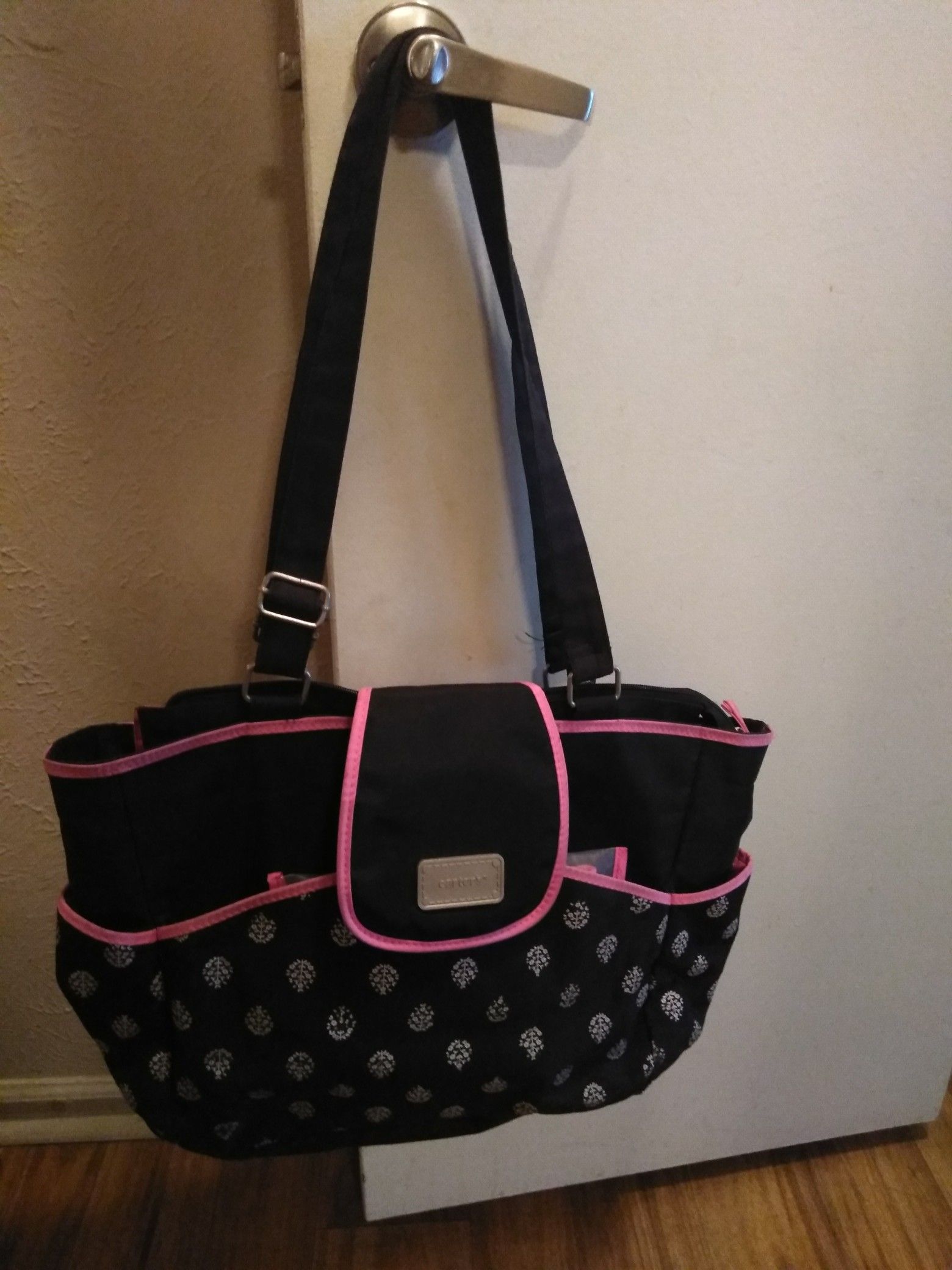 Carter's baby girl diaper bag... $15