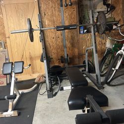 Weight Rack , Bench , Weights 