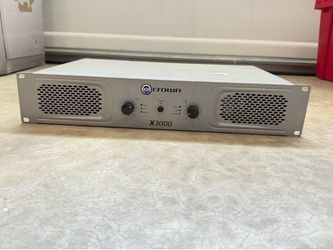 UNTESTED / AS IS - Crown X3000 Professional Stereo Power Amp Amplifier