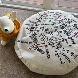 Home Decor Seat Cushion and Puppy Decor