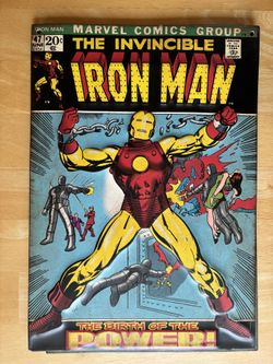  MARVEL  IRON MAN #47  JUN 1972 COMIC  -  Birth Of Power - TIN 