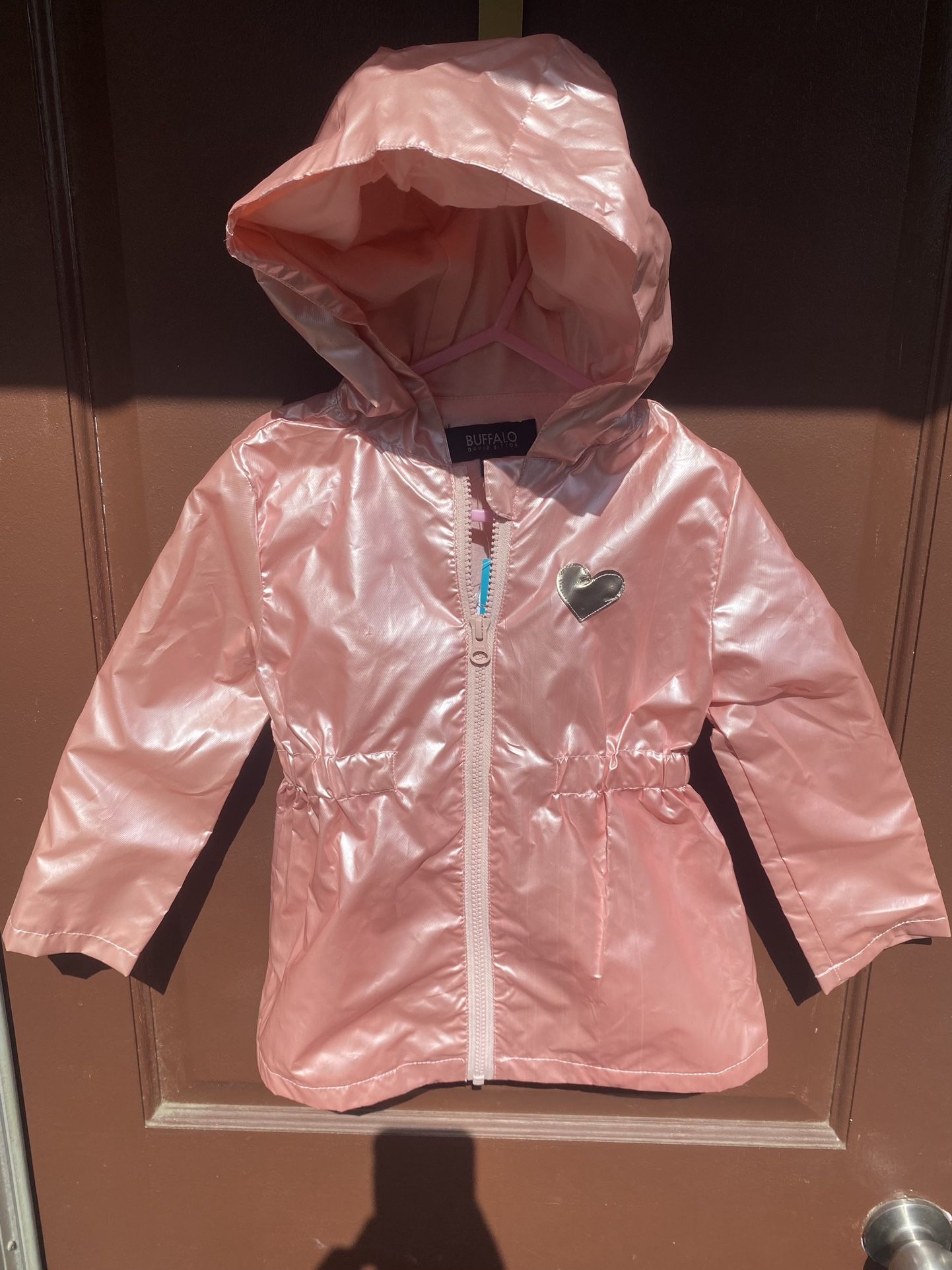 Buffalo David Bitton Pink Jacket Raincoat With Hoodie 4T