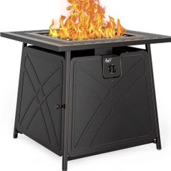 Bali 28” Gas fire pit with propane tank. Retails new for  The igniter doesn’t work perfectly but we usually just use a lighter for quicker ignition.$1