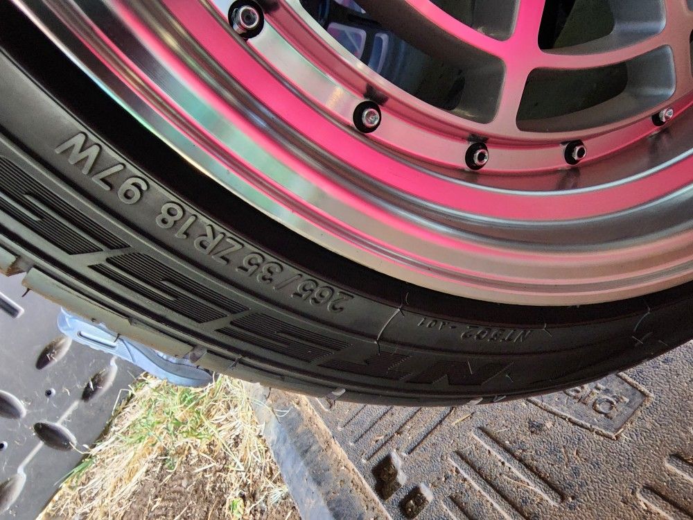 18×10.5 265/35/18 Nitto Nt555 G2 Tires & Wheels