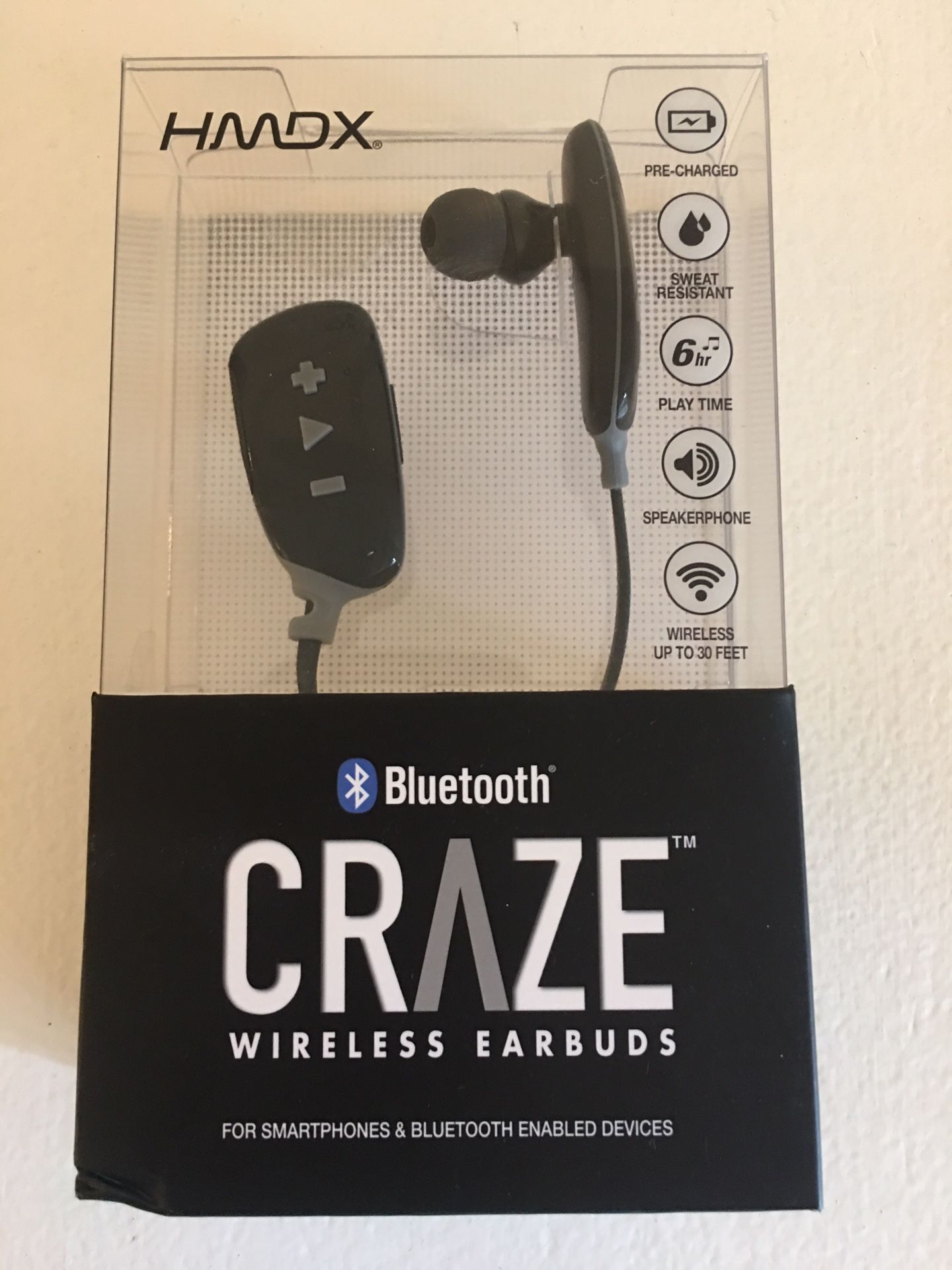 HDMX CRAZE WIRELESS BLUETOOTH EARBUDS