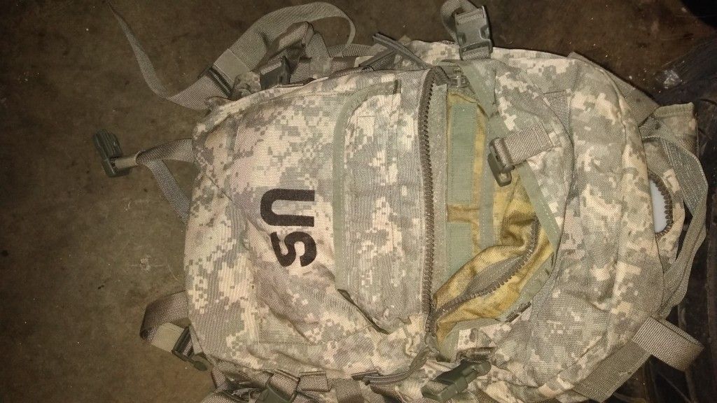 Military hiking backpack