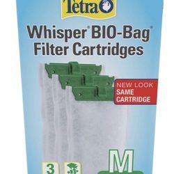 Brand New Tetra Whisper Bio-Bags Medium Filter Cartridge