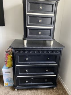 Chest Of Drawer And Night Stand 