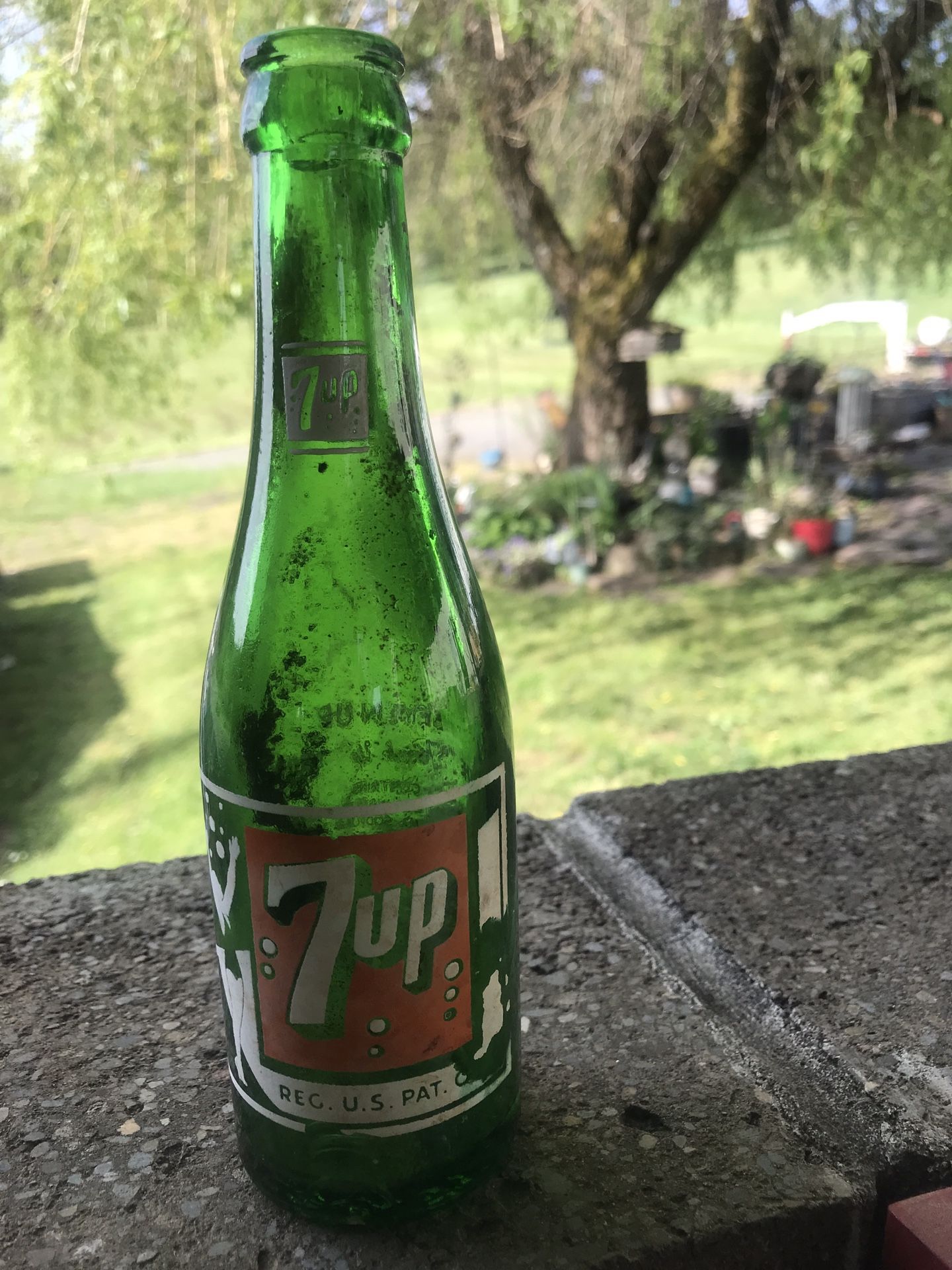 Antique 7 Up SODA Bottle