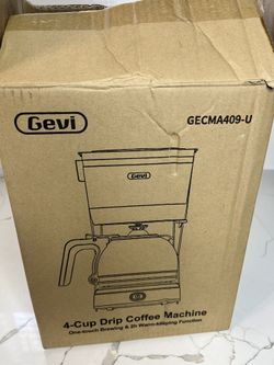 Gevi 4-Cup Coffee Maker with Auto-Shut Off, Small Drip Coffeemaker Super Automatic Espresso Machines Compact Coffee Pot Brewer Machine with Cone Filte