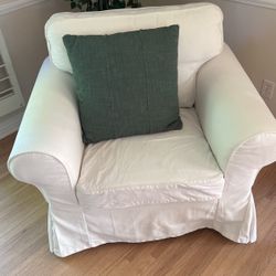 Ektorp Chair Slip Covered Removable 