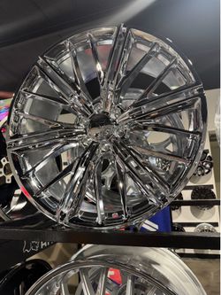 Esko chrome wheels tires new 6lug Chevy