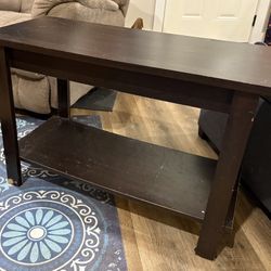Dark Brown End Table / Sofa Table