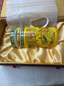 Chinese Dragon Porcelain Mug Gift Box