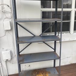 Industrial Metal 4-Tier Storage Shelving Rack