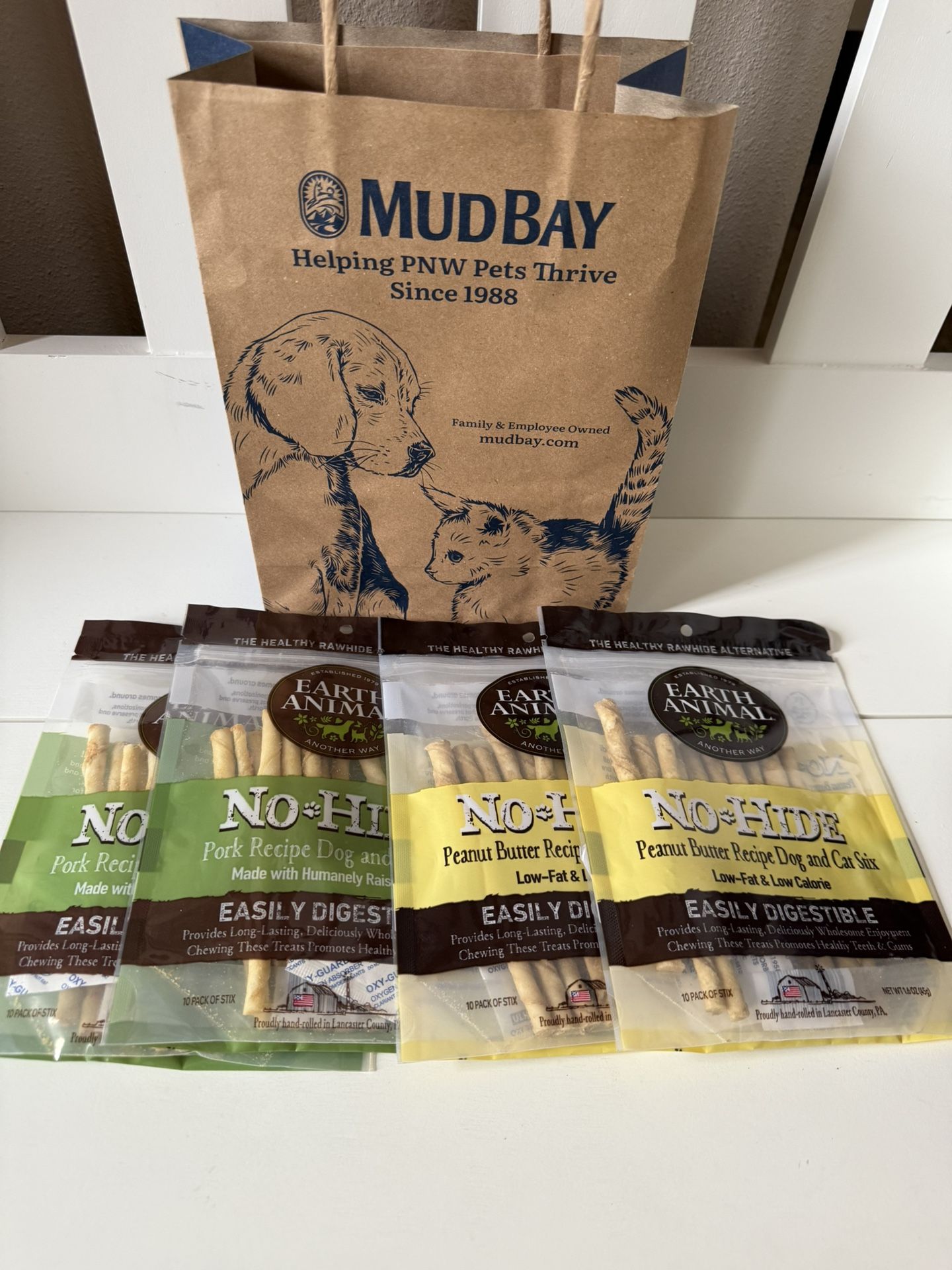 Earth Animals No🐾Hide Dog/cat treat sticks each $5 original $11.99