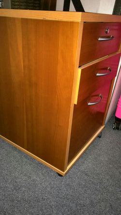 Wood file cabinet