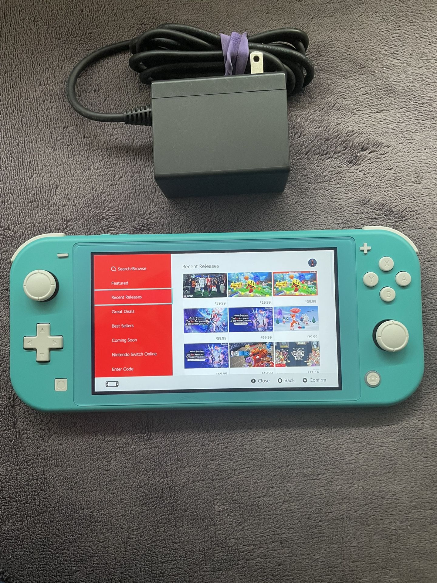 Nintendo Switch Lite with Charger