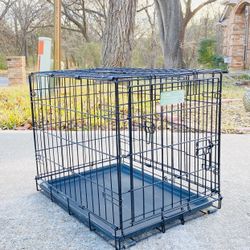 iCrate Small 2-Door Dog Crate (24”L x 18”W x 19”H)