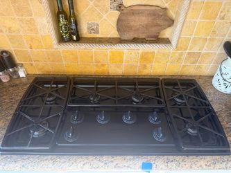 Black Gas Cooktop 6-Burner