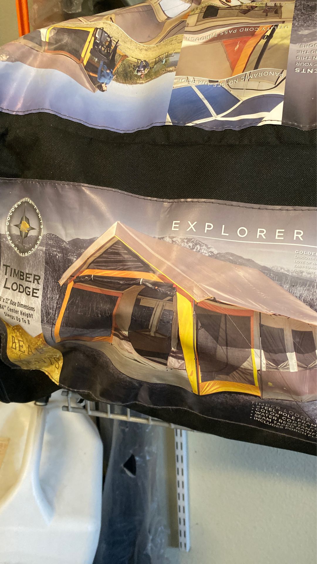 Timber Lodge Camping Tent sleeps 8