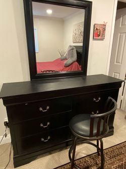 Vanity and mirror