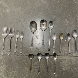 vintage silver plated flatware