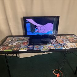 Tv , DVD player , 30 Disney movies