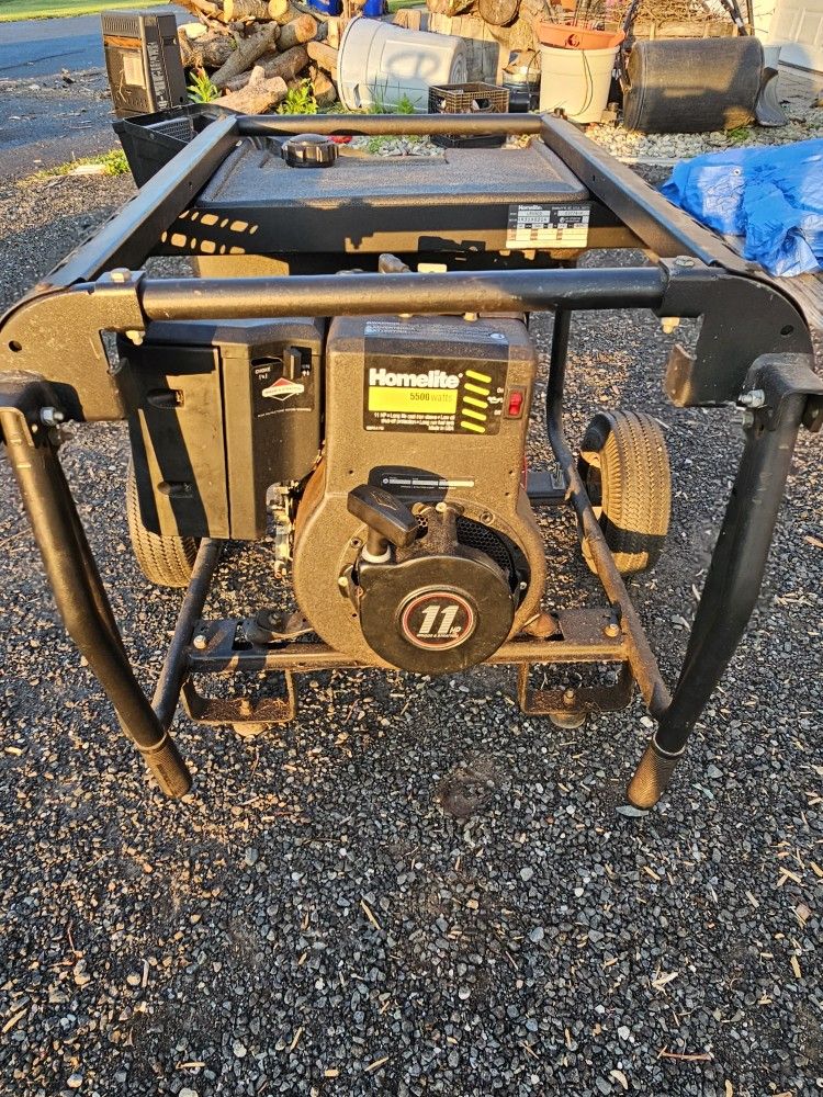 Homelite 5500w Generatir With 11hp Briggs 