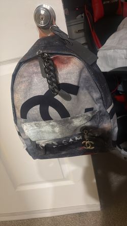 Chanel Graffiti Canvas Backpack