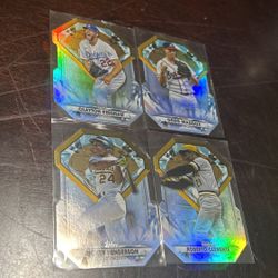 MLB Baseball Lot Of 4 Die Cut Players