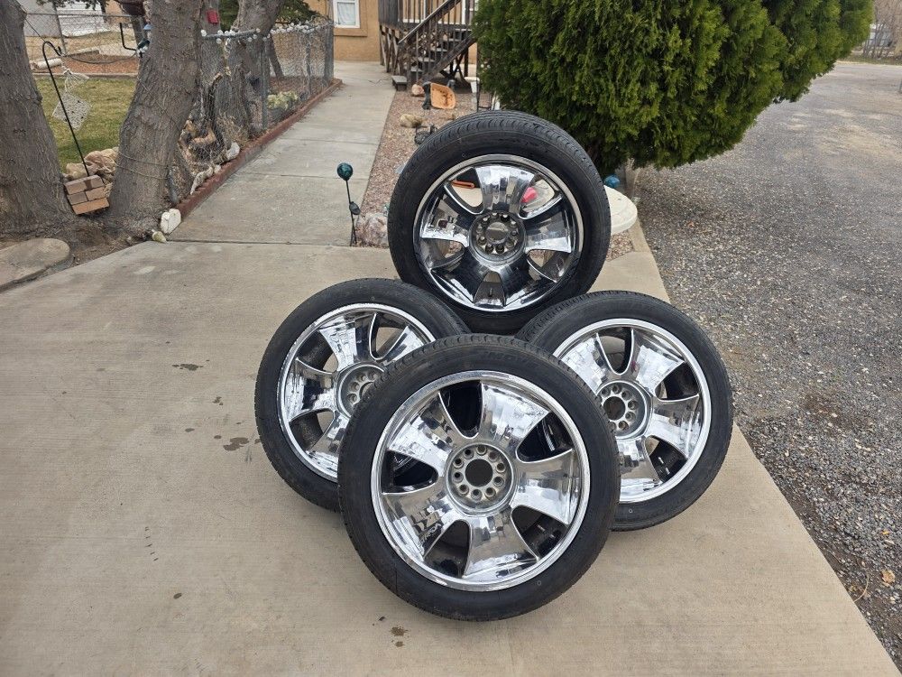 5 Lug Universal Strada Rims With Imove Gen 3as Tires
