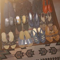 13 Pairs Of Woman's Shoes