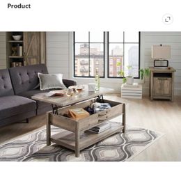 Lift-Top Coffee Table with Storage