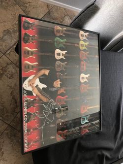 Joe Satriani autographed poster