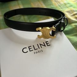 Triomphe Gold Buckle 80 Belt 