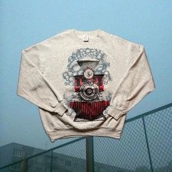 Vintage Grey Train Crewneck