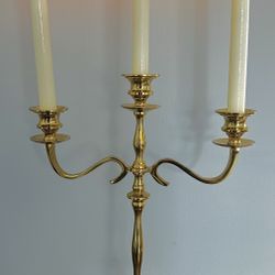 3 Arm Gold Candelabra