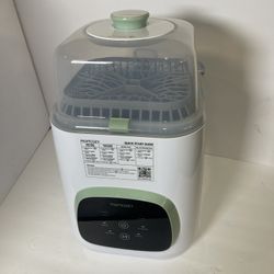 Momcozy KleanPal Pro BS03 Auto Bottle Washer and Sterilizer - White/green