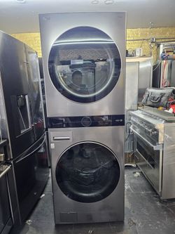 LG ThinQ Stacked Washer Dryer Tower
